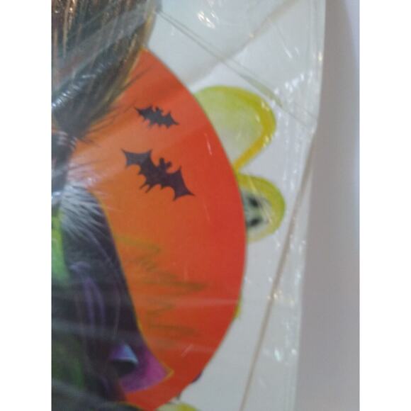 Halloween Witch Decoration 1984 Vintage Sealed Paper And Tissue Centerpiece 12" - Picture 7 of 9